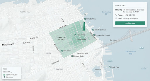 Street map showing the Cogni.Codes office location at 50 Apokoronou St, Chania.